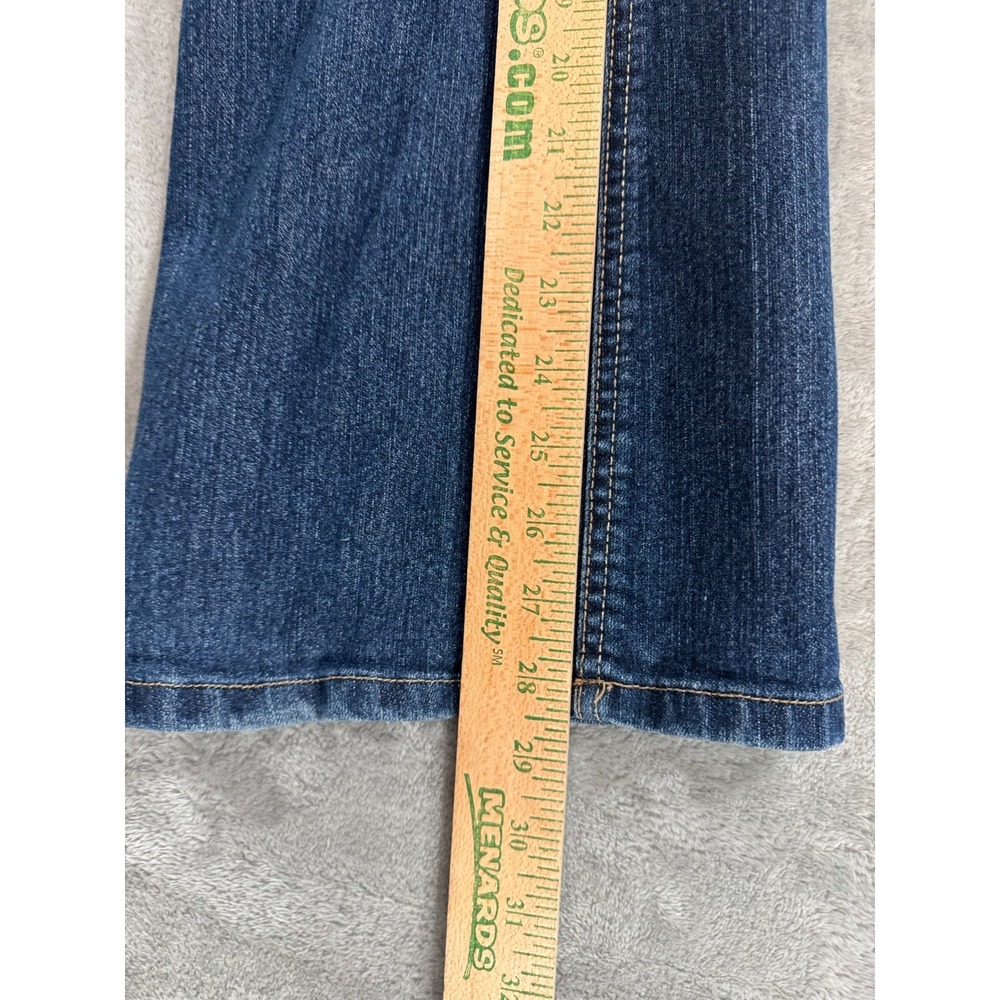 LEI Sophia Hipster Flare Jeans Juniors 17 Blue Bootcut Stretch Dark‎ Wash Denim - Picture 12 of 16